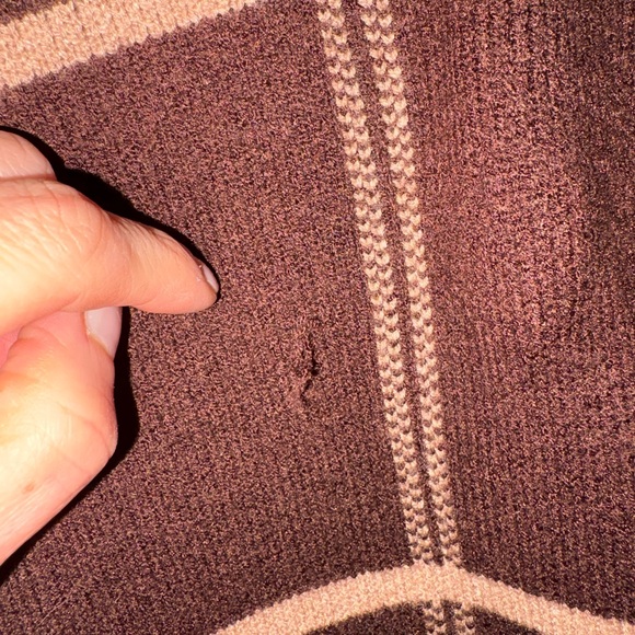 Industry Chocolate Brown Windowpane Button-Front Cardigan - Picture 5 of 7